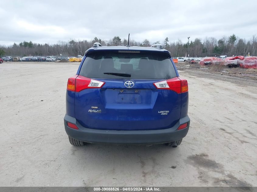 2015 Toyota Rav4 Limited VIN: 2T3DFREV0FW287563 Lot: 39088526