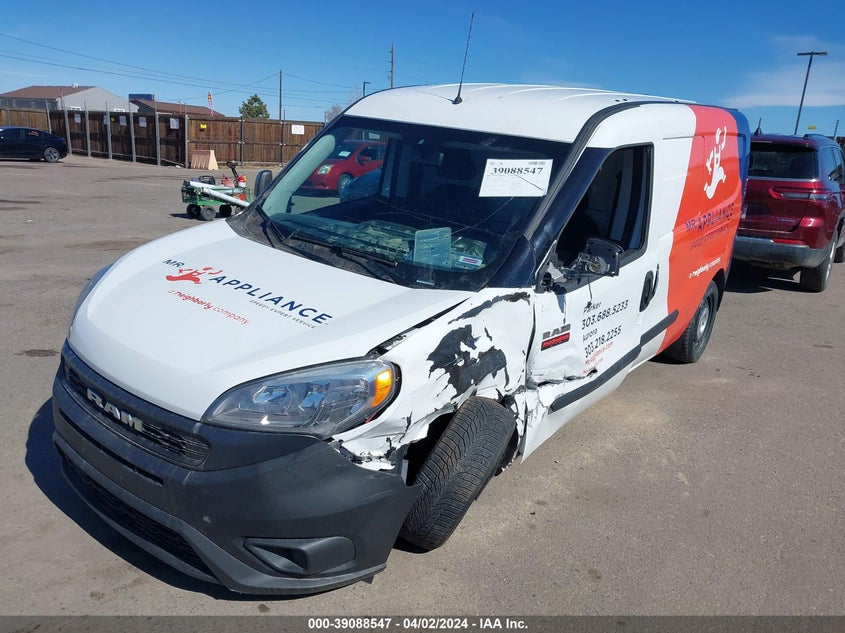 2020 Ram Promaster City Tradesman VIN: ZFBHRFAB3L6R66908 Lot: 39088547