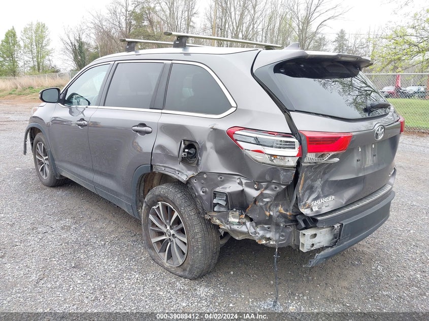 2019 TOYOTA HIGHLANDER VIN: 5TDJZRFH3KS735731
