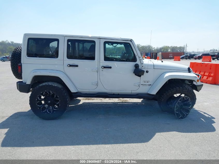 2018 Jeep Wrangler Jk Unlimited Sahara 4X4 VIN: 1C4HJWEG7JL852516 Lot: 39089487