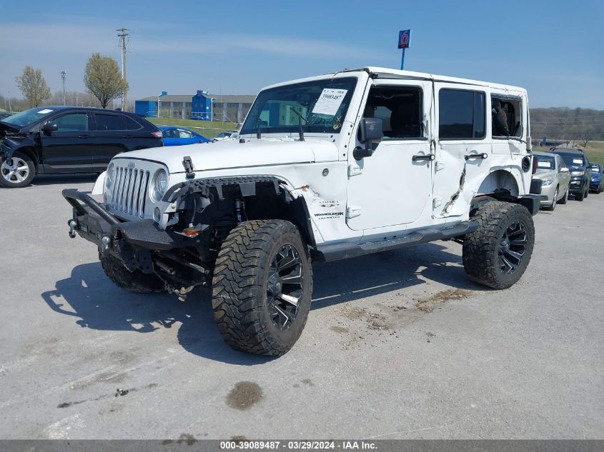 2018 Jeep Wrangler Jk Unlimited Sahara 4X4 VIN: 1C4HJWEG7JL852516 Lot: 39089487