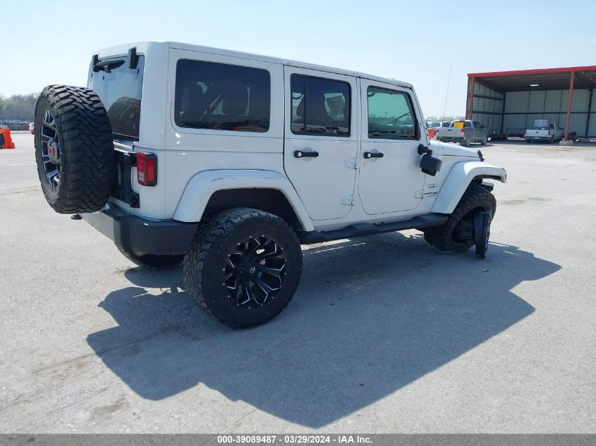 2018 Jeep Wrangler Jk Unlimited Sahara 4X4 VIN: 1C4HJWEG7JL852516 Lot: 39089487