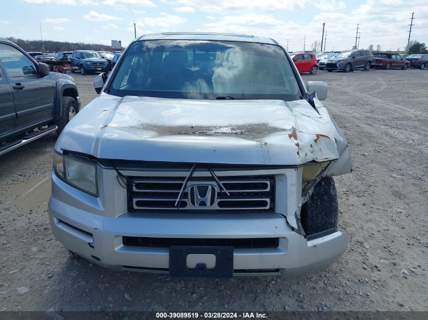 2006 Honda Ridgeline Rtl VIN: 2HJYK16576H550351 Lot: 39089519