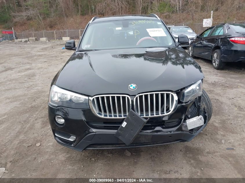 2016 BMW X3 xDrive28I VIN: 5UXWX9C59G0D88522 Lot: 39089563