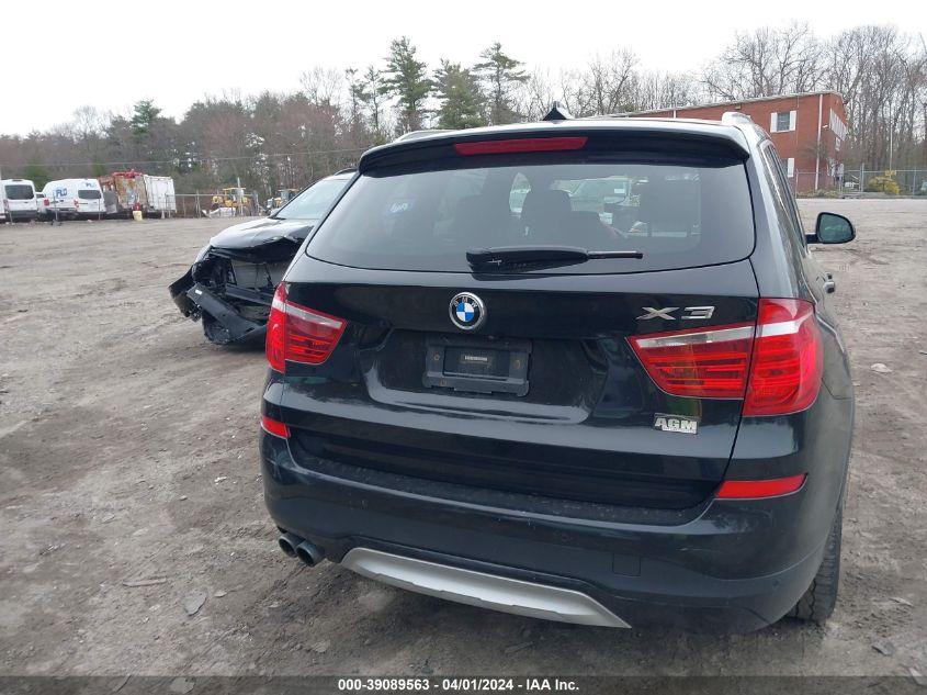 2016 BMW X3 xDrive28I VIN: 5UXWX9C59G0D88522 Lot: 39089563