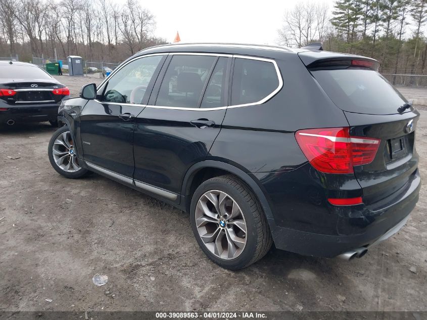 2016 BMW X3 xDrive28I VIN: 5UXWX9C59G0D88522 Lot: 39089563