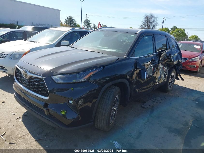 2022 Toyota Highlander Xle VIN: 5TDGZRAH3NS549161 Lot: 73830594