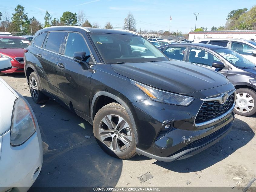 2022 Toyota Highlander Xle VIN: 5TDGZRAH3NS549161 Lot: 73830594