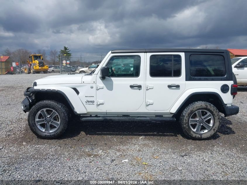 2019 Jeep Wrangler Unlimited Sahara 4X4 VIN: 1C4HJXEN2KW600483 Lot: 39089947