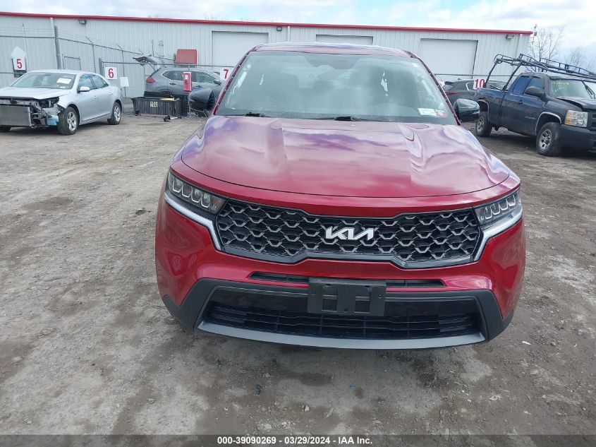 2022 Kia Sorento X-Line S VIN: 5XYRLDLC4NG116914 Lot: 39090269