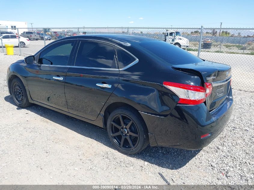 2015 Nissan Sentra S VIN: 3N1AB7AP8FY226887 Lot: 39090514