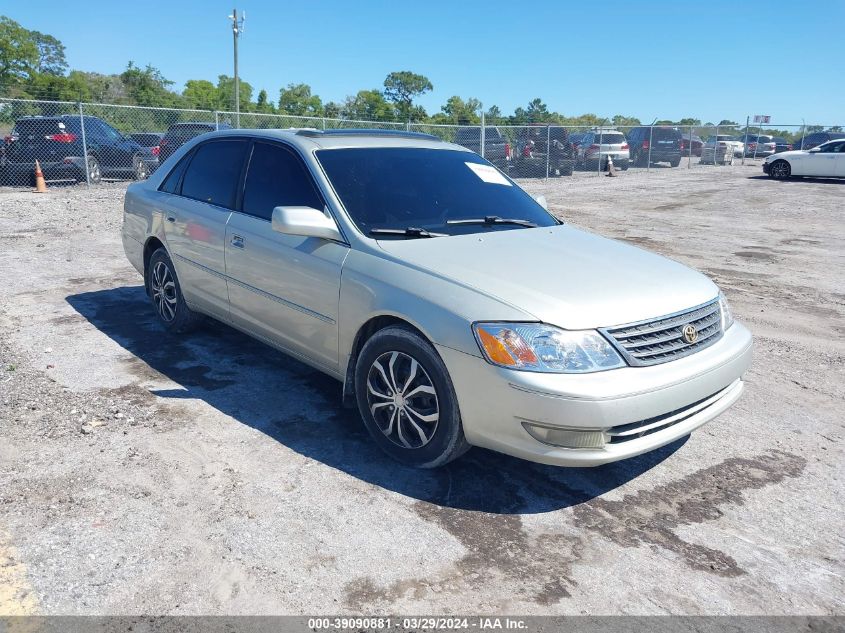 4T1BF28B13U277757 | 2003 TOYOTA AVALON