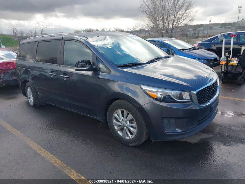 2015 Kia Sedona Lx VIN: KNDMB5C10F6059777 Lot: 39090921