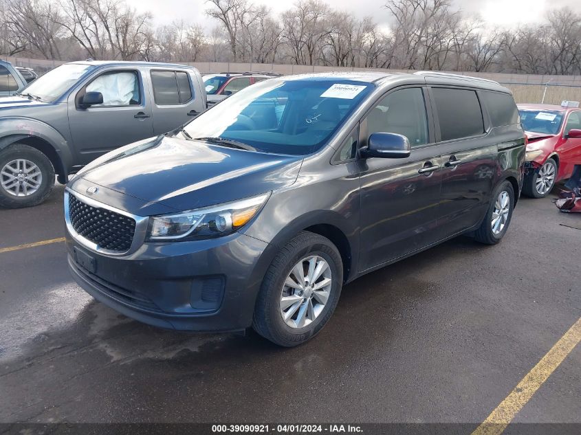 2015 Kia Sedona Lx VIN: KNDMB5C10F6059777 Lot: 39090921