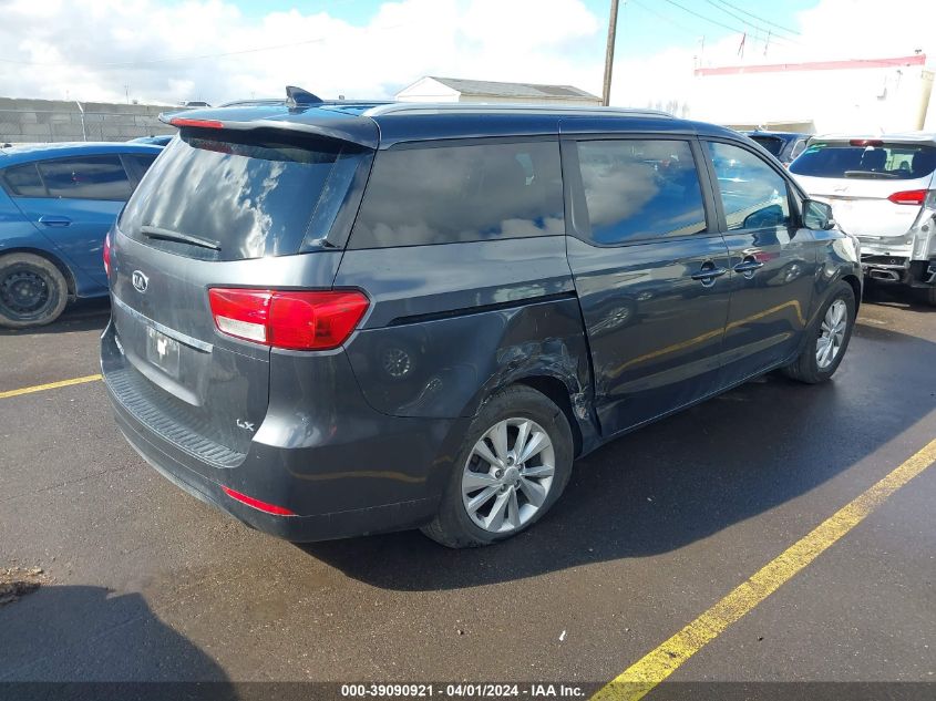 2015 Kia Sedona Lx VIN: KNDMB5C10F6059777 Lot: 39090921