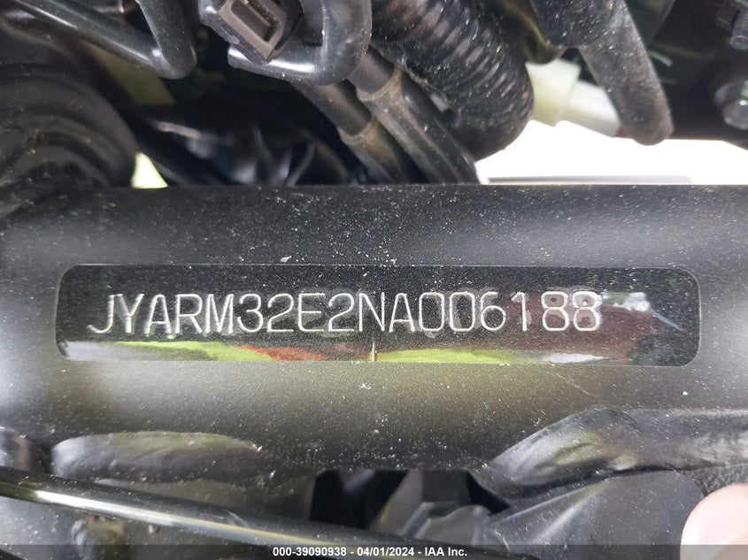 VIN JYARM32E2NA006188 2022 YAMAHA MT07