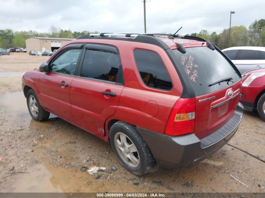 2008 Kia Sportage Lx VIN: KNDJF724X87502075 Lot: 39090999