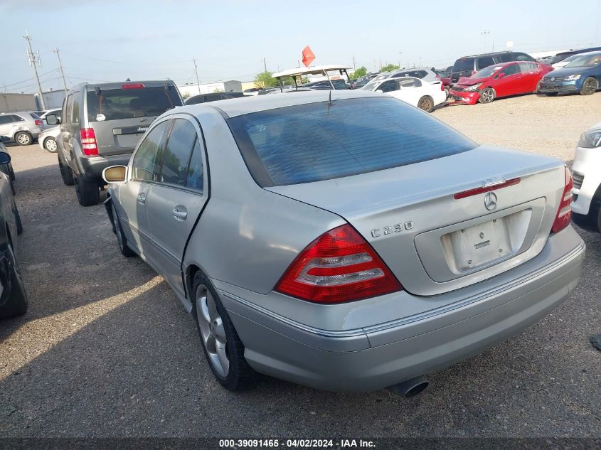 2006 Mercedes-Benz C 230 Sport VIN: WDBRF52H96A869817 Lot: 39091465