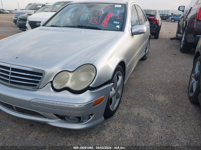 2006 Mercedes-Benz C 230 Sport VIN: WDBRF52H96A869817 Lot: 39091465