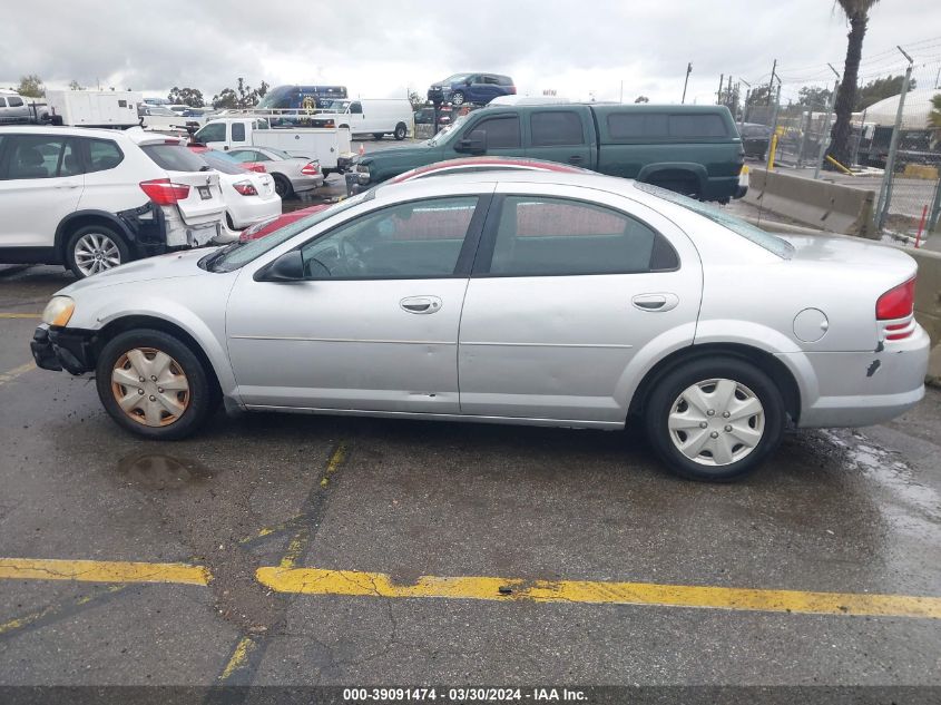 2005 Dodge Stratus Sxt VIN: 1B3EL46X15N558542 Lot: 39091474