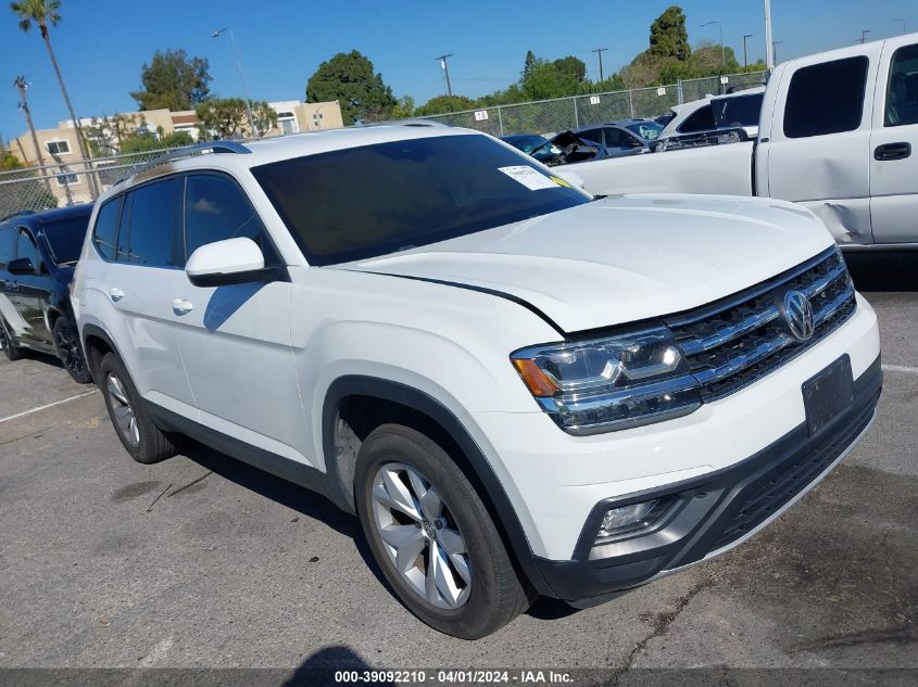 2018 Volkswagen Atlas 3.6L V6 Se/3.6L V6 Se W/Technology VIN: 1V2DR2CA7JC502476 Lot: 39092210