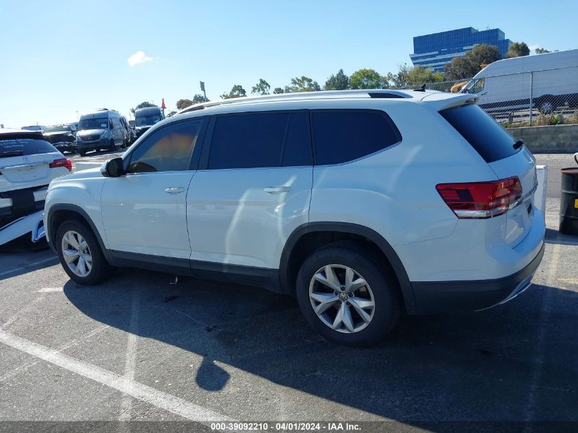 2018 Volkswagen Atlas 3.6L V6 Se/3.6L V6 Se W/Technology VIN: 1V2DR2CA7JC502476 Lot: 39092210