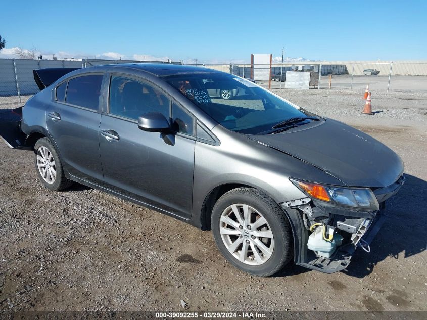 2012 Honda Civic Ex VIN: 19XFB2F85CE344254 Lot: 39092255