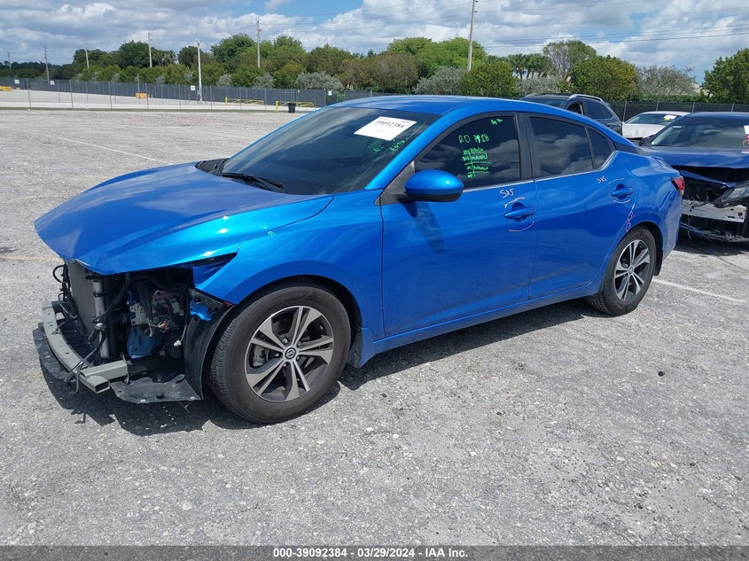 2021 NISSAN SENTRA 2.0L I-4 DI, DOHC, V(VIN: 3N1AB8CV8MY216133