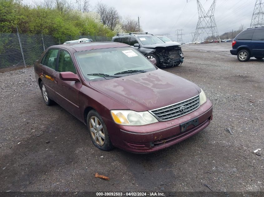 4T1BF28B23U284135 | 2003 TOYOTA AVALON