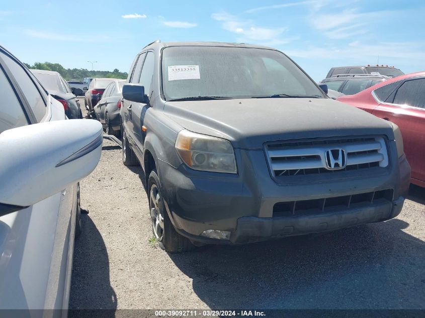 2008 Honda Pilot Ex-L VIN: 5FNYF28528B025394 Lot: 39092711