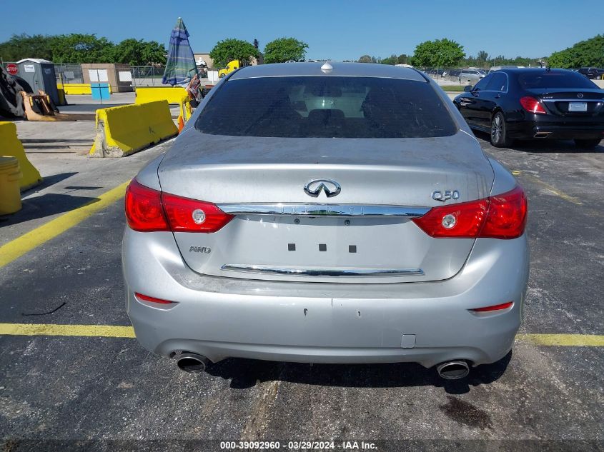 JN1EV7AR5GM345723 | 2016 INFINITI Q50