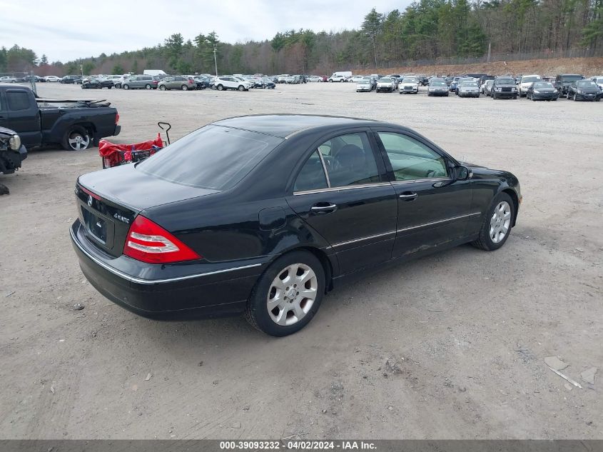 WDBRF81J75F628958 | 2005 MERCEDES-BENZ C 240