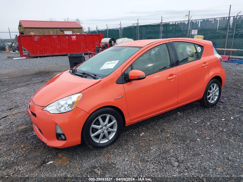 2012 Toyota Prius C Four VIN: JTDKDTB37C1031458 Lot: 39093521