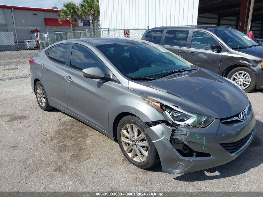 2014 Hyundai Elantra Se VIN: 5NPDH4AE5EH494202 Lot: 39093680