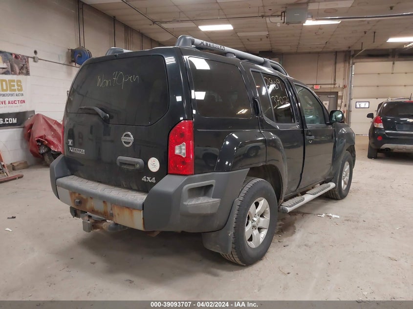 2010 Nissan Xterra S VIN: 5N1AN0NW8AC504567 Lot: 39093707