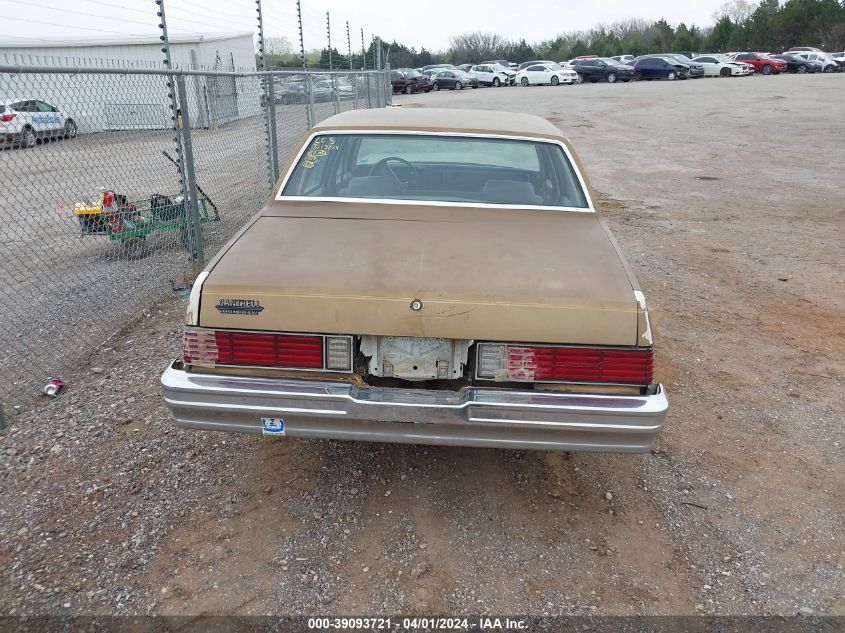 1981 Chevrolet Malibu VIN: 1G1AT69J2BK456950 Lot: 39093721