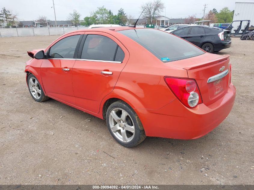 2012 Chevrolet Sonic 2Lz VIN: 1G1JE5SH0C4170032 Lot: 39094092