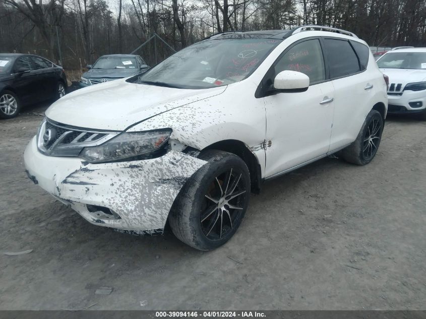 JN8AZ1MWXDW308346 2013 Nissan Murano Le