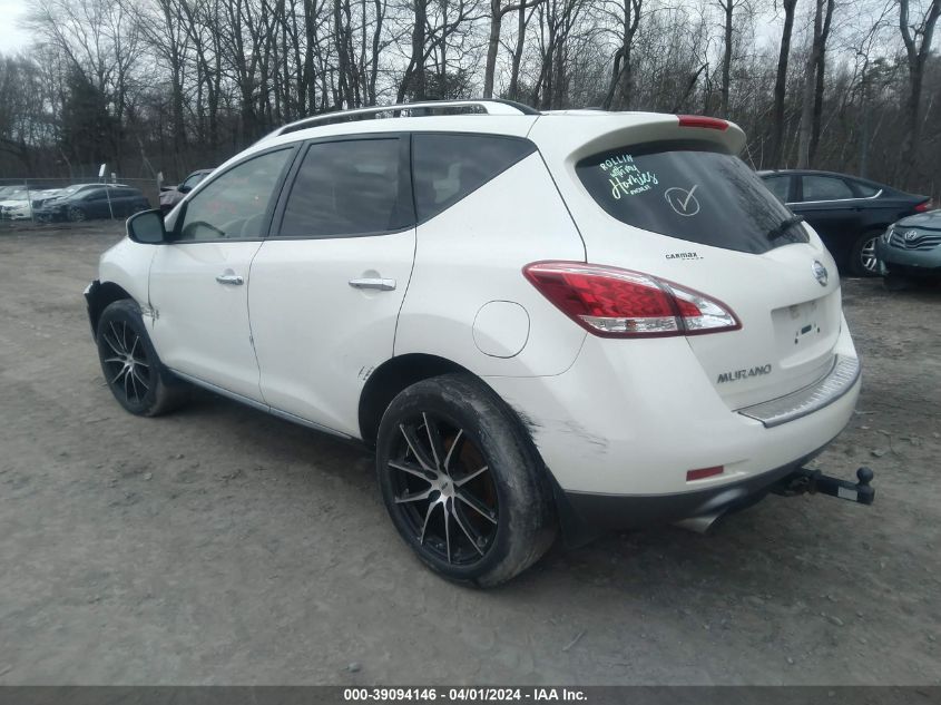 JN8AZ1MWXDW308346 2013 Nissan Murano Le