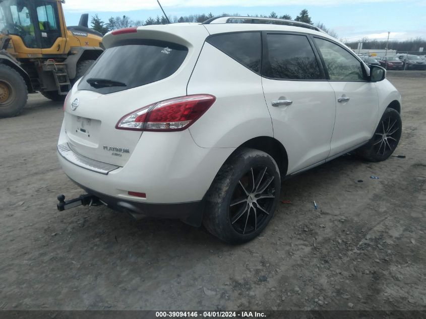 JN8AZ1MWXDW308346 2013 Nissan Murano Le