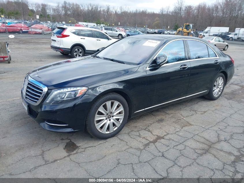 2014 Mercedes-Benz S 550 4Matic VIN: WDDUG8FBXEA041859 Lot: 39094156