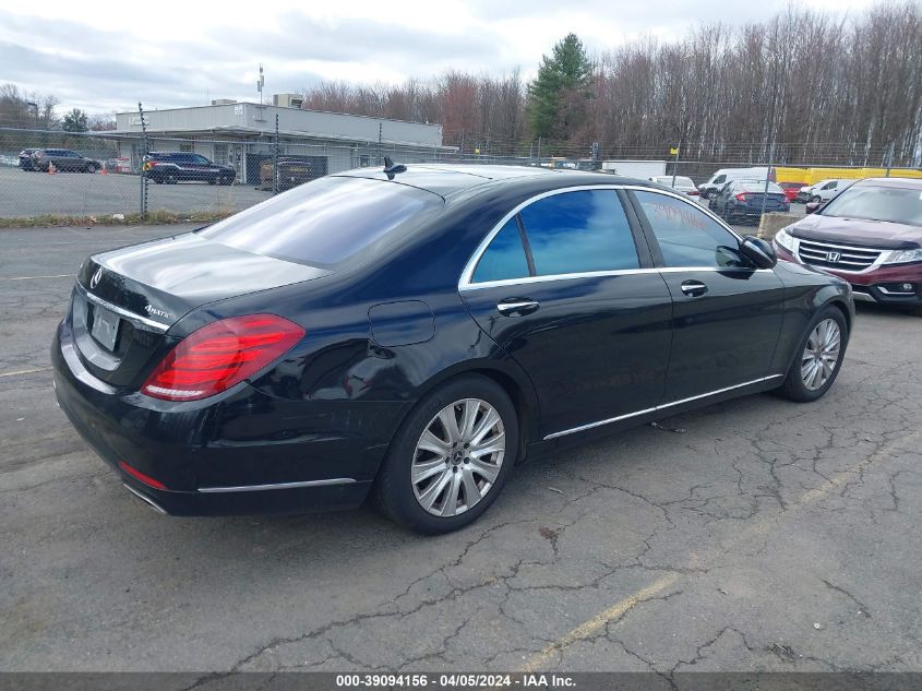 2014 Mercedes-Benz S 550 4Matic VIN: WDDUG8FBXEA041859 Lot: 39094156