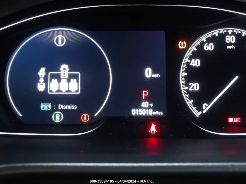 2022 HONDA ACCORD 1.5L I-4 DI, DOHC, V(VIN: 1HGCV1F34NA036959