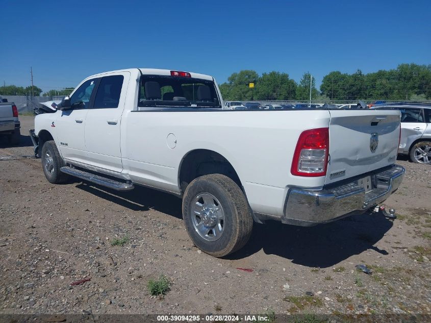 2022 Ram 2500 Big Horn 4X4 8' Box VIN: 3C6UR5JL8NG247547 Lot: 39094295