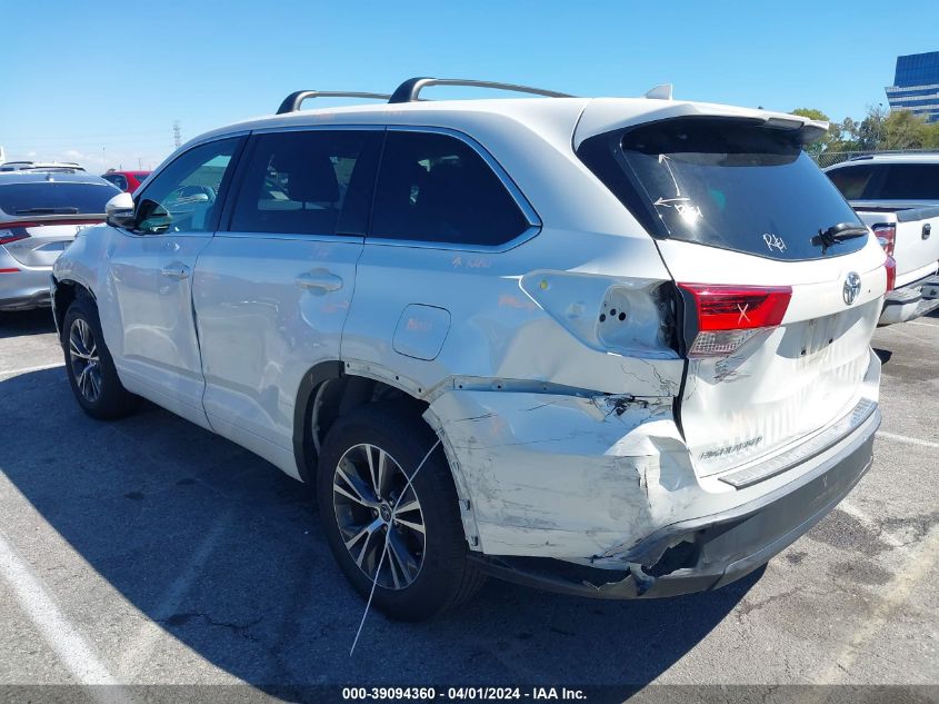 2018 Toyota Highlander Le Plus VIN: 5TDZZRFH2JS278492 Lot: 39094360