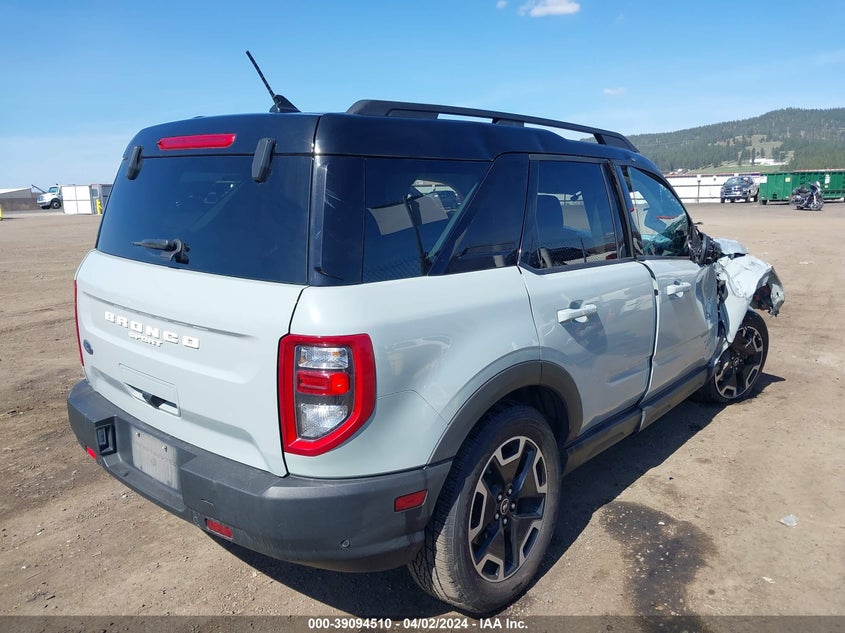 2021 Ford Bronco Sport Outer Banks VIN: 3FMCR9C60MRA68307 Lot: 39094510