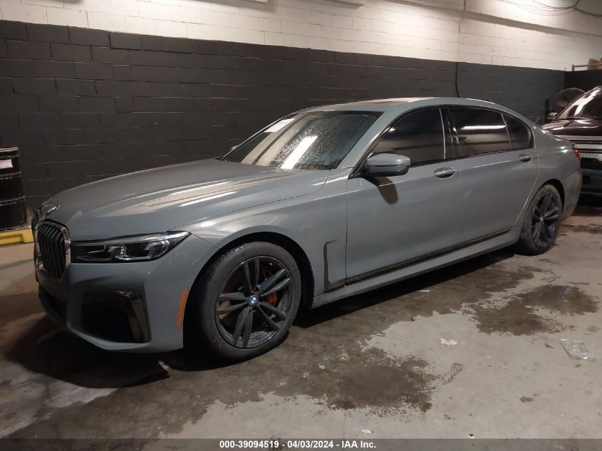 2022 BMW 750 I xDrive VIN: WBA7U2C06NCH60529 Lot: 39094519