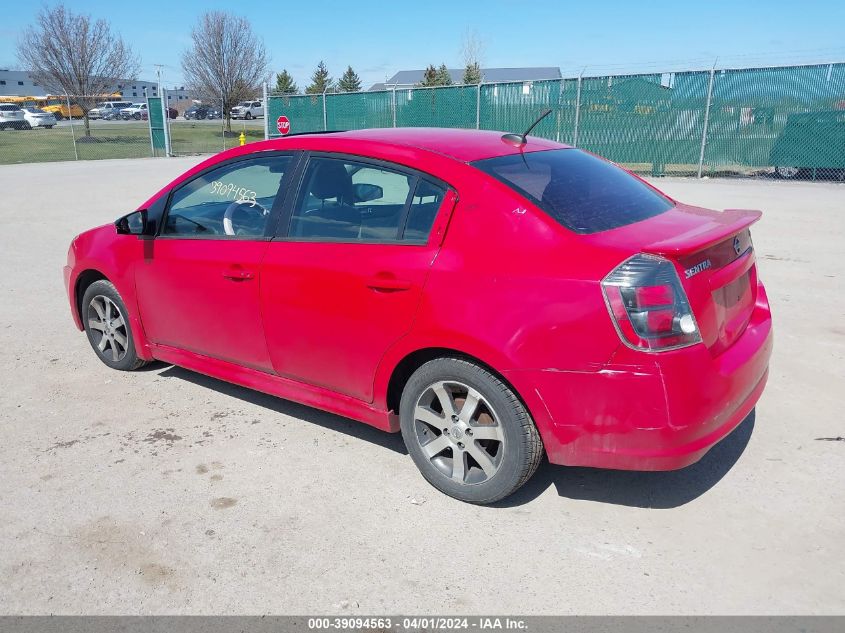 3N1AB6AP3CL681794 | 2012 NISSAN SENTRA