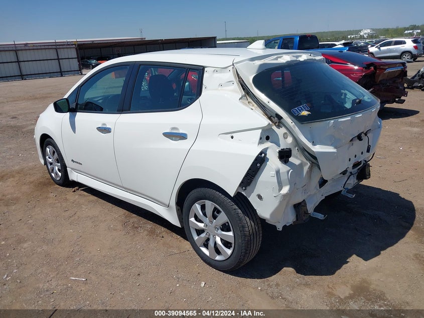 2019 Nissan Leaf S VIN: 1N4AZ1CP2KC318900 Lot: 39094565