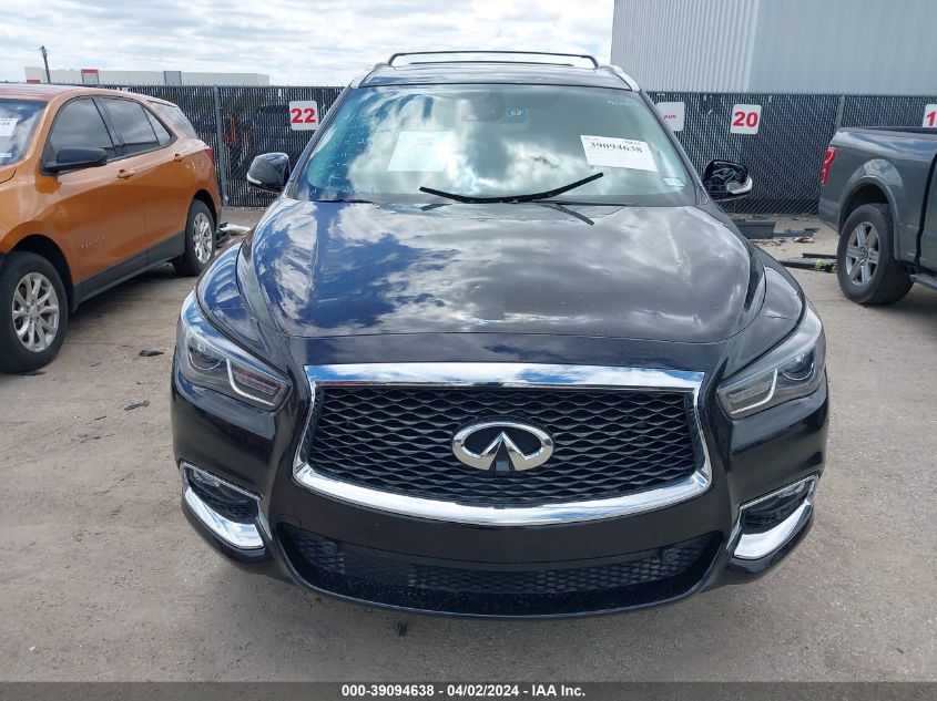 2019 Infiniti Qx60 Luxe VIN: 5N1DL0MN5KC553092 Lot: 39094638